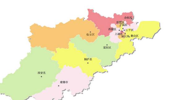 杭州有哪几个区和县市